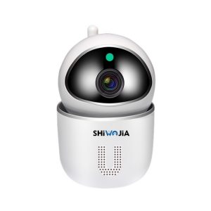 Camera Human Body Tracking WIFI Wireless Intelligent Automatic Tracking HD Network Surveillance Camera for Indoor Home Security White_EU Plug