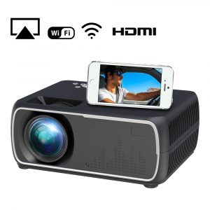 A20 Mini Projector HD 1080P TV Projector Home Cinema Projector  Same screen black UK plug