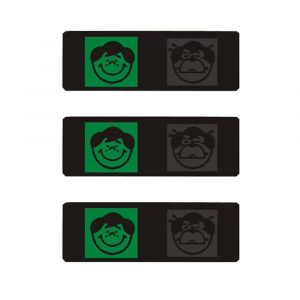 Smart Body Temperature Measurement Test Sticker LCD Display Thermometer Tablet Detection black