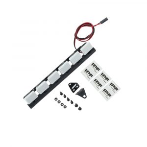 1PCS RC Car LED Roof Lamp Lights Bar for 1/10 RC Crawler Car Traxxas TRX-4 SCX10 90046 Recat MST white