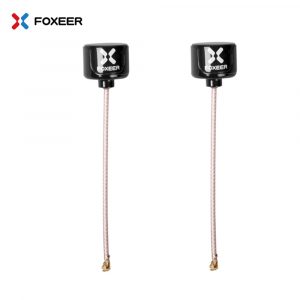 1 Pair Foxeer Lollipop 2 RHCP UFL IPX IPEX 5.8G 2.5dBi Super Mini Antenna for FPV Racing Drone Black UFL interface