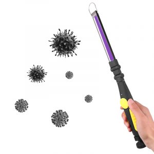 LED Disinfection Lamp Portable Handheld Sterilizing Light Stick USB Rechargeable Germicidal Lamp yellow_Model 176B-UV