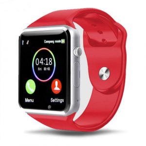 A1 Smart Wrist Watch Bluetooth GSM Phone for Android Samsung iPhone, Red