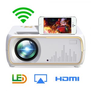 A20 Mini Projector HD 1080P TV Projector Home Cinema Projector  Same screen white EU plug