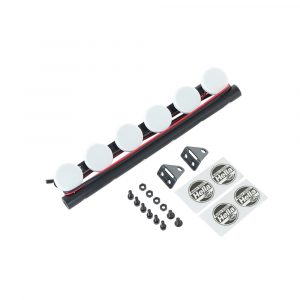 1PCS RC Car LED Roof Lamp Lights Bar for 1/10 RC Crawler Car Traxxas TRX-4 SCX10 90046 Recat MST white