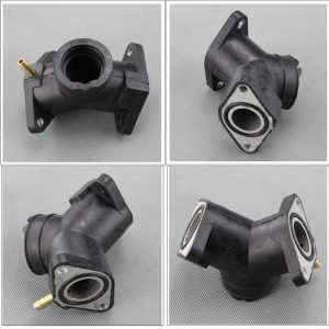 Motorcycle Carburetor Intake Manifold Pad Outlet Interface for YAMAHA/XV250 black