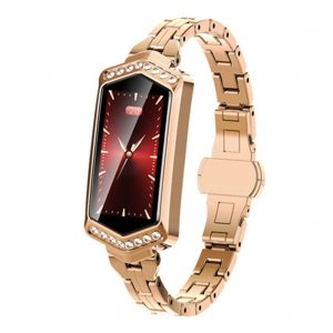 B78 Women Smart Watch Fitness Bracelet Heart Rate Tracker Physiological Cycle Monitor Bluetooth Sports Smartwatch Gold