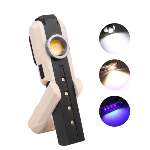 LED Multifunctional Germicidal Lamp Sterilizer White+Purple Work Light Black + beige_Model 1902-UVC