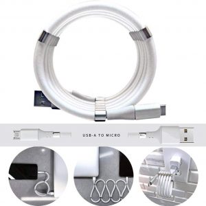 One Meter Data Charging Cable Magnetic Absorption Type C Line  Android interface
