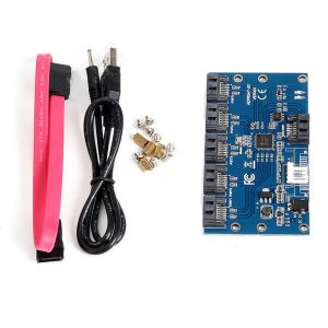 SATA 1 to 5 Hard Disk Adapter Card Motherboard Port Multiplier SATA Support SSA3.0 Expansion Card
