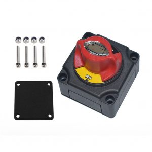 Auto Battery Power Off Switch Battery Disconnect Cut On/Off Rotary Switch Boat RV ATV Marine Boat 12V24V Switch black