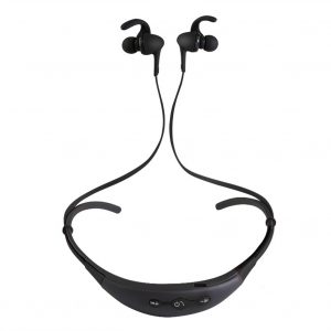 Neck Hanging Sport BT Earphone 4.1 Two in One Stereo Headset black