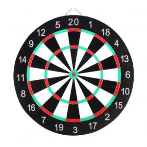 Professional Dartboard Double-sided Dart Board with Darts Set Fitness Equipment 12 inches