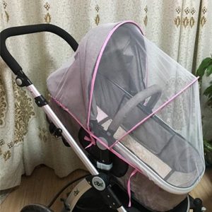 General Summer Baby Stroller Thickened Bracket Mosquito Net   Pink bracket_Trolley umbrella general