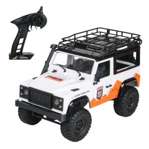 1/12 2.4G 4WD Rc Car with LED Light Crawler Climbing Off-road Truck D90 White vehicle version_1:12