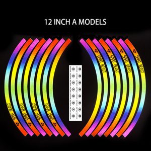 Motorcycle Sticker Wheel Stickers Moto Pad Motorbike Tires Sticker  12 inches