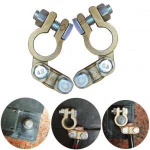 Car Battery Terminals Cable Ends Connector Clamp Negative Positive Terminals copper