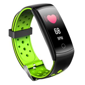Smart Bracelet Heart Rate Blood Pressure Waterproof Bluetooth Watch Wristband Fitness Tracker  green