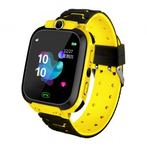Q12B Smart Watch for Kids Smartwatch Phone Watch for Android IOS Life Waterproof LBS Positioning 2G Sim Card Dail Call As shown