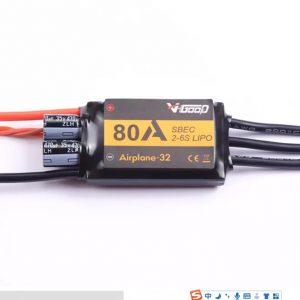 VGOOD 80A 2-6S 32-Bit Brushless ESC With 5A SBEC for Fixed Wing RC Airplane ACP015