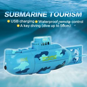 Mini RC Submarine Ship 6CH High Speed Radio Remote Control Boat Model Electric Kids Toy