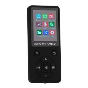 Mini Shiny USB Clip LCD Screen MP4 Media Player Support 32G TF Card Ultra Thin Lossless Sound MP4 Player with FM E-book black