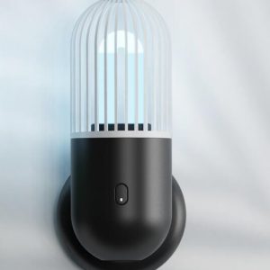 Capsule UV Disinfection Lamp with Ozone Sterilization Can Be Regularly Disinfected for Bedroom Plain black-with ozone