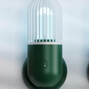 Capsule UV Disinfection Lamp with Ozone Sterilization Can Be Regularly Disinfected for Bedroom Dark green-with ozone
