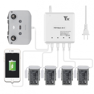 Battery Charger for Mavic Air 2 Intelligent Fast Charging Hub AC 100-240V for DJI Mavic Air2 Flight Battery U.S. plug