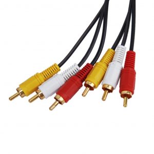 50ft 3 Video Audio RCA Composite Cable for HDTV DVD VCR
