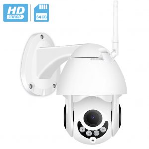 Mini Dome Shaped Camera Outdoor Waterproof Dustproof Wireless PTZ Network CMOS Camera 4x zoom 1080P UK Plug