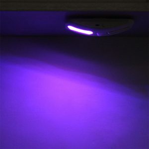 2pcs/set UV Germicidal Light Motion Sensor Sterilization Lamp Wall Hanging Disinfect Bacterial Lamp for Kitchen Bathroom 2pcs