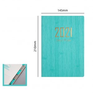 A5 Time Management Schedule Book 2021 Solid Color Calendar Coil Planner Timetable a5