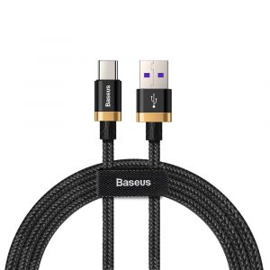 Baseus Purple Gold Red HW Flash Charge Cable USB for Type-C 40W 1m  Black gold_Black gold