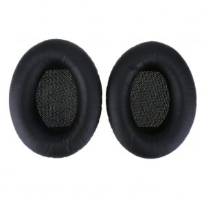 Replacement Ear Pads Soft Leather Cushions for Bose QuietComfort QC35 Headphones Black + black