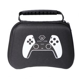 Waterproof Storage Bag Carrying Case for PS5 Gamepad Housing Shell Shockproof Protective Cover black