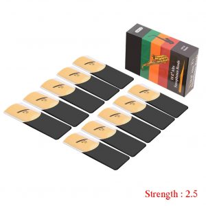10pcs Alto Saxophone Reeds Strength 1.5 2.0 2.5 3.0 3.5 4.0 Eb Tone Sax Instrument Reed Hardness 2.5