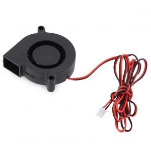 Cooling Turbo Fan 5015  12V 24V 2-pin Black Plastic Fan for or DC Cooler Extrude for Brushless 3D Printer 24v