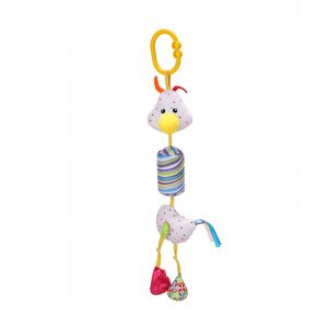 Infant Newborn Baby Plush Rattle Crib Stroller Hanging Pendant Cartoon Sensory Toy Gift chick