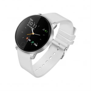 Smart Bracelet S226D Coloe Screen 1.3 Inch Metal Round Screen Waterproof silver white