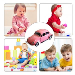 1:24 Alloy Simulation Car Off-road Vehicle with Light Sound Doors Open Delicate Collection pink