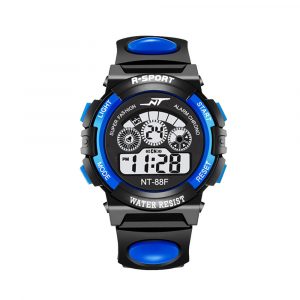 SIMU Kids Boy Girls Electronic Watch Students Multi-function Sports Casual Wristwatch blue