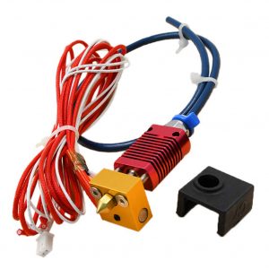 Upgrade Extruder MK8 Hot End Kit with Capricorn PTFE Bowden Tube 1.75mm 0.4mm Nozzle for Creality 3D Printer Ender 3 / Ender 3 Pro