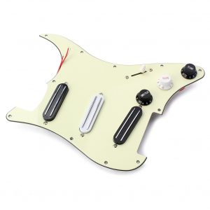 3Ply Loaded Pickguard Set with Dual Rail Pickup for 11 Hole Electric Guitar Music Instrument Accessories Mint Green