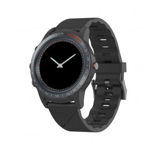 S22 LCD Perforated Screen Smart Call Photoelectric Heart Rate Colour Sports Watch black