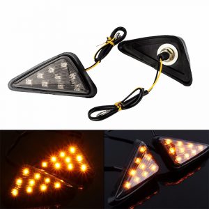 Smoke Triangle Flush Mount LED Turn Signals Blinker