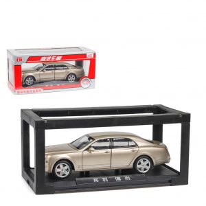 1/24 Simulation Alloy Car Sound and Light Pull Back Mini Car Decoration Gifts for Children Gold