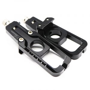 1pair Motorcycle Chain Adjusters Tensioners for Honda CBR600RR 2007-2016 black