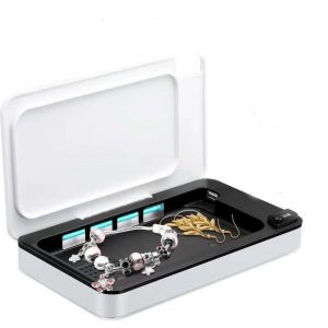 UV Light Sterilizer Cell Phone Wireless Charging Mask Sterilizer Sanitizer Cleaner Box Disinfection Case white