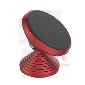 Rotate 360 Degrees Multifunction Vehicle Mobile Phone Holder Magnet Bracket red